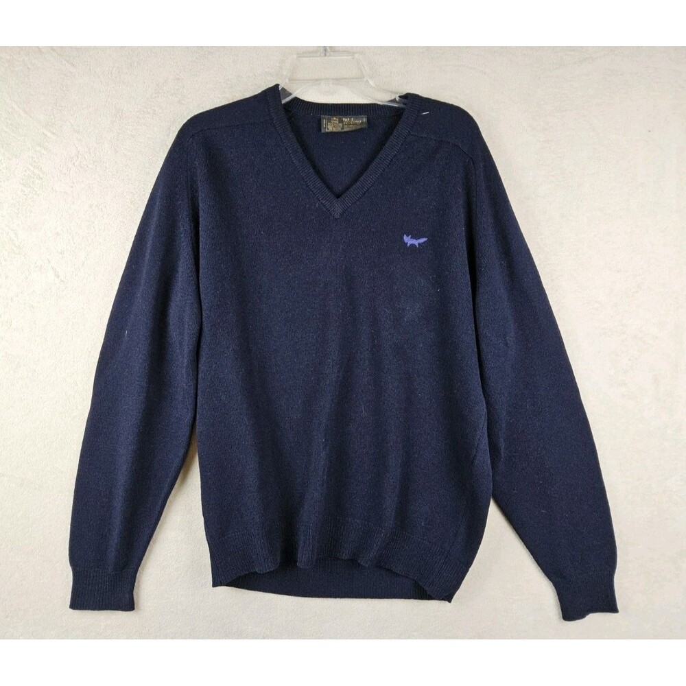 Wolsey Men's 100% Lambswool Long Sleeve Sweater Navy Size 44